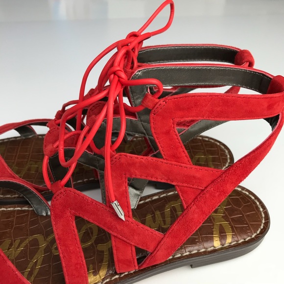 Sam Edelman Lace-Up Gladiator Sandals 1 pair left - Picture 6 of 7